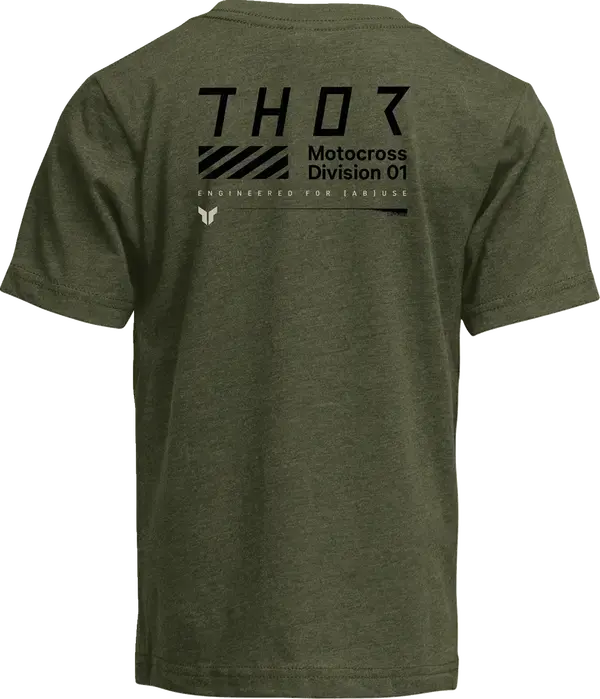Thor Stamp Youth T-Shirt Olive - FREE UK Shipping, FREE 365 Day Returns | Moto Central