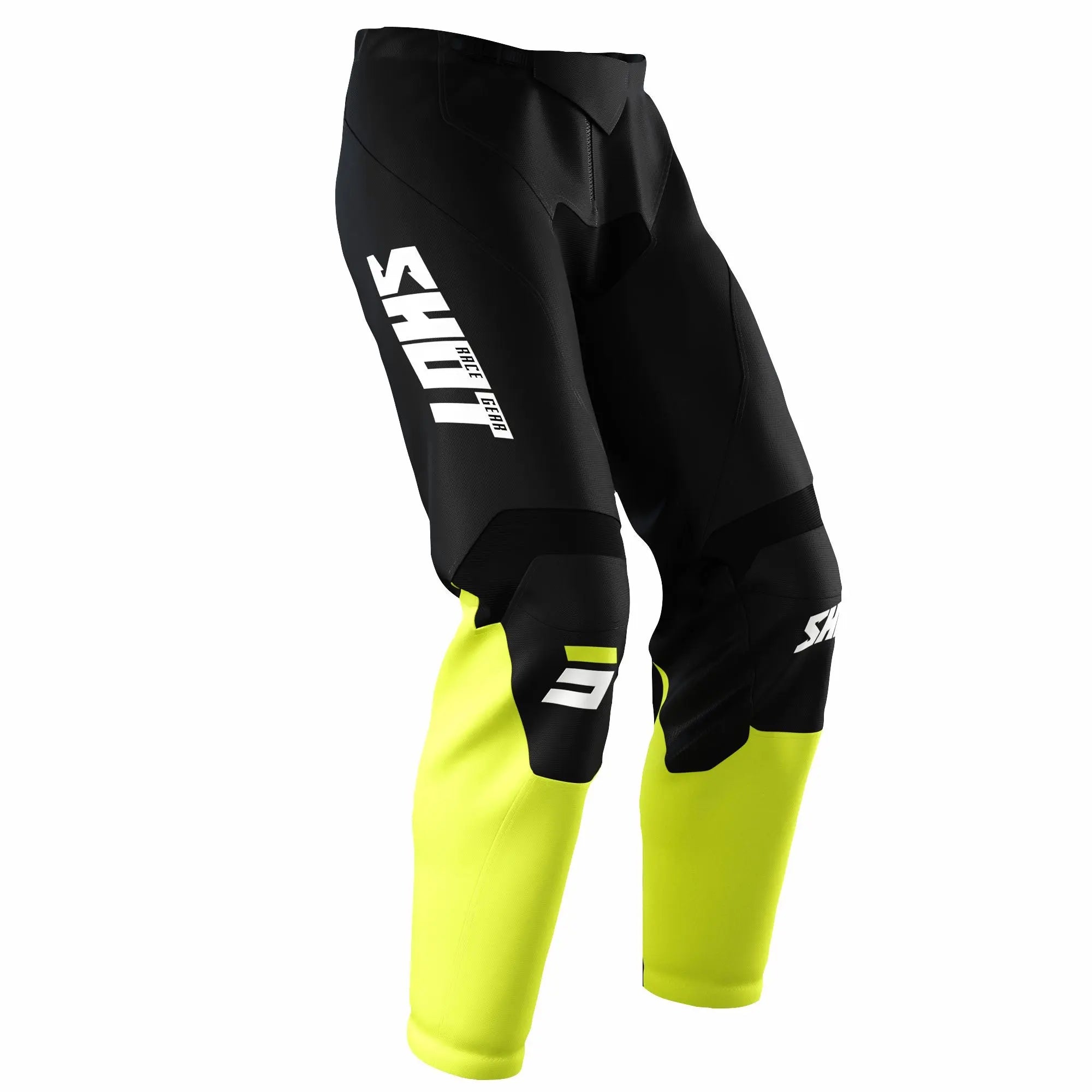 Shot Raw Youth Trouser Burst Neon Yellow - FREE UK Shipping, FREE 365 Day Returns | Moto Central