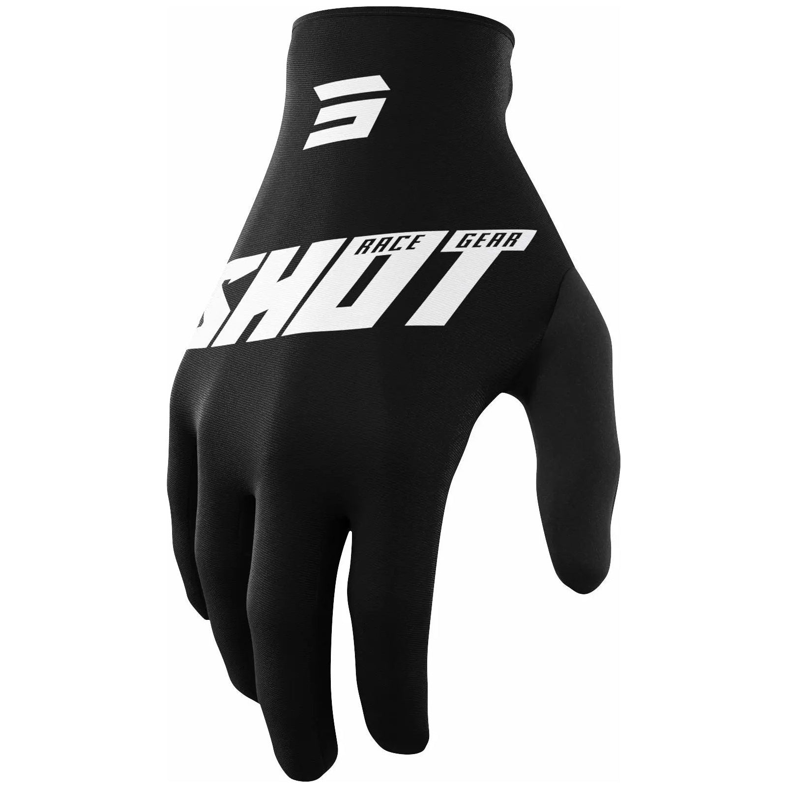 Shot Raw Gloves Burst Black - FREE UK Shipping, FREE 365 Day Returns | Moto Central