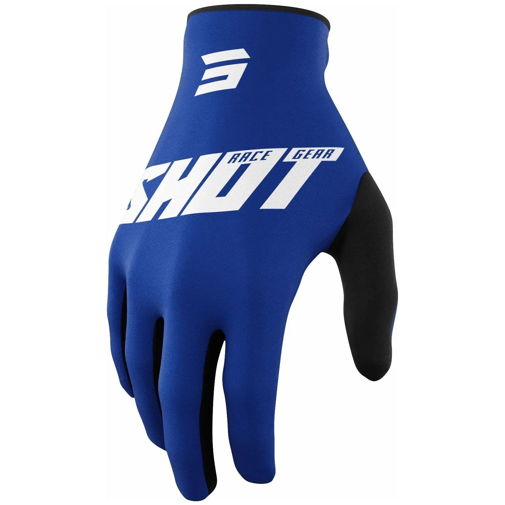 Shot Raw Gloves Burst Blue - FREE UK Shipping, FREE 365 Day Returns | Moto Central