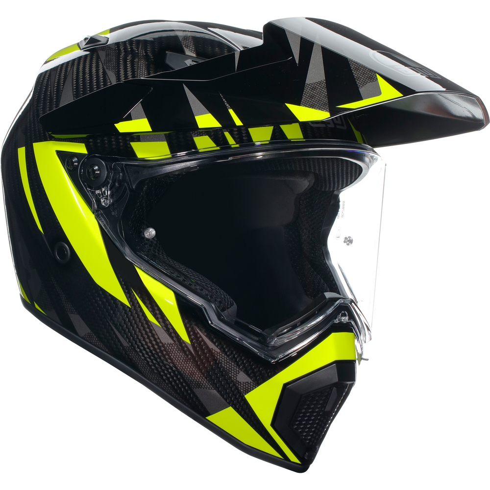 AGV AX9 ECE 22.06 Steppa Carbon / Grey / Fluo Yellow