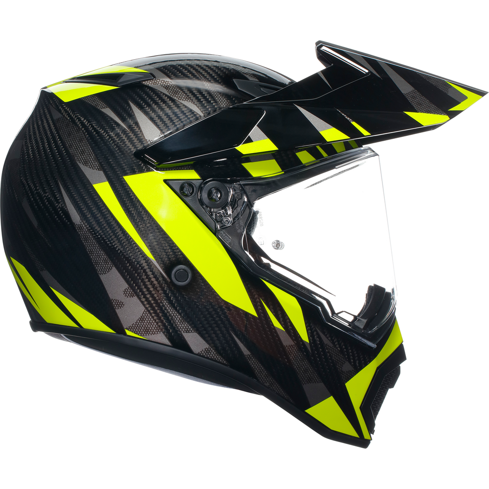 AGV AX9 ECE 22.06 Steppa Carbon / Grey / Fluo Yellow