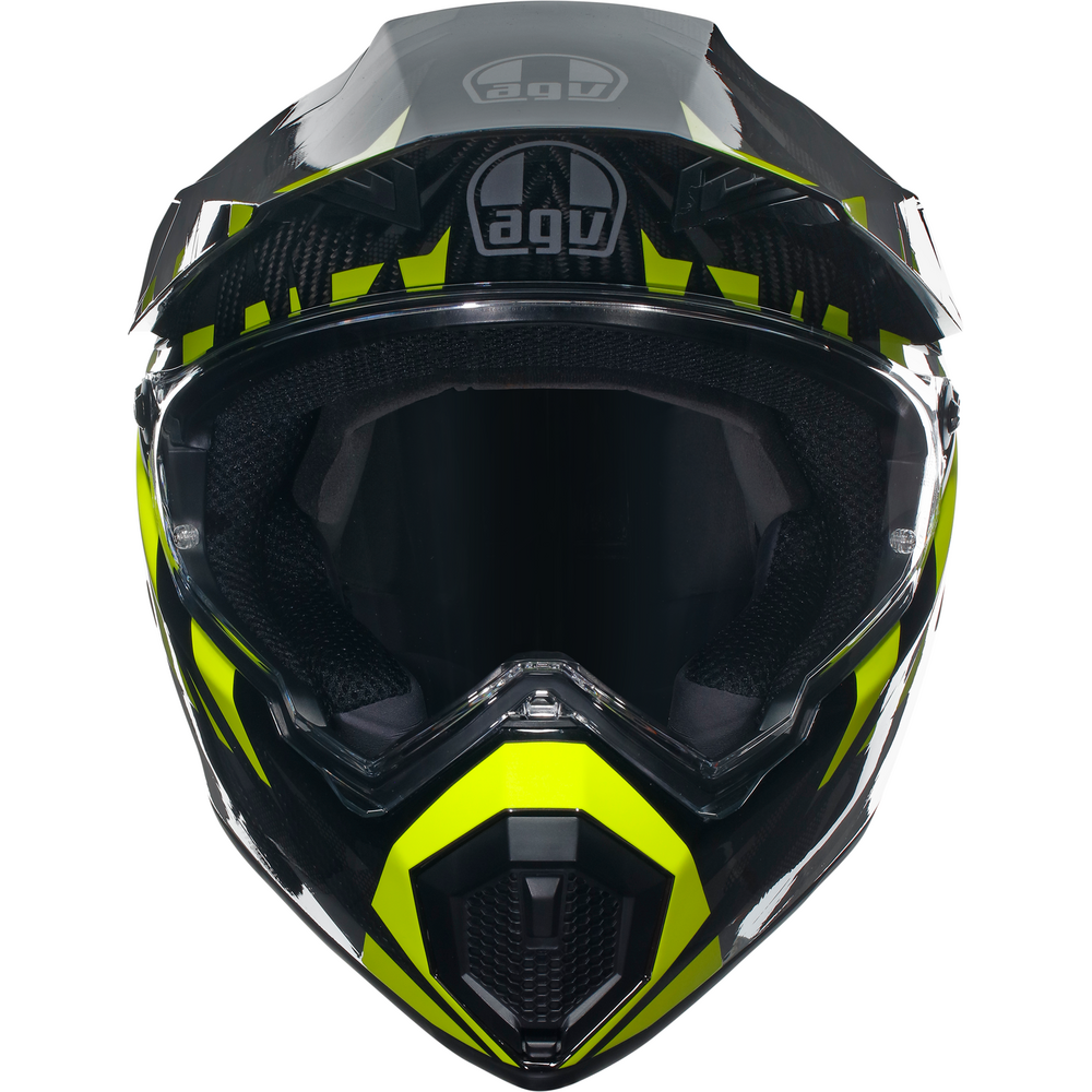 AGV AX9 ECE 22.06 Steppa Carbon / Grey / Fluo Yellow