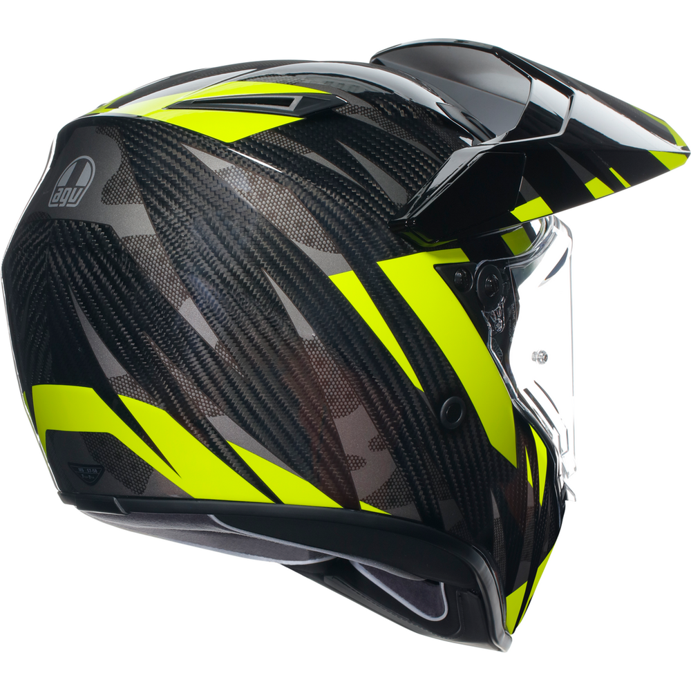 AGV AX9 ECE 22.06 Steppa Carbon / Grey / Fluo Yellow