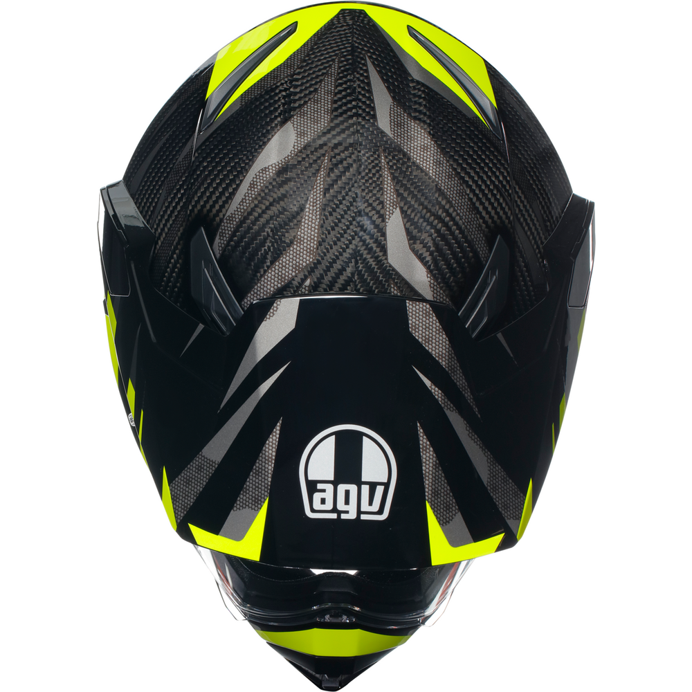 AGV AX9 ECE 22.06 Steppa Carbon / Grey / Fluo Yellow