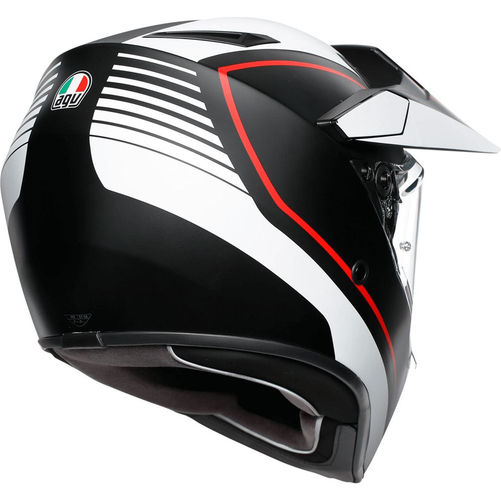 AGV AX9 Pacific Road Matt Black / White / Red
