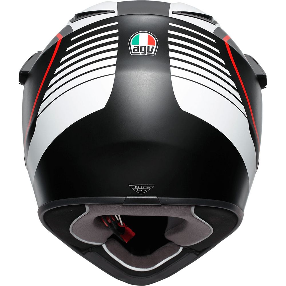 AGV AX9 Pacific Road Matt Black / White / Red