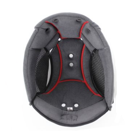 AGV Compact-ST Top Pad Grey interior top pad view on a white background