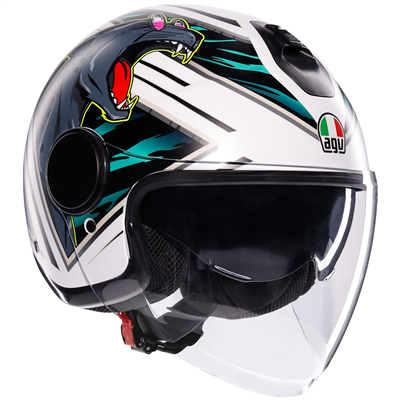 AGV Eteres Ghepard White / Black / Green