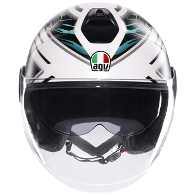 AGV Eteres Ghepard White / Black / Green