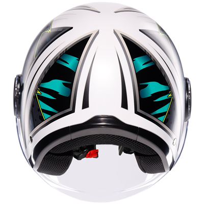 AGV Eteres Ghepard White / Black / Green