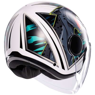 AGV Eteres Ghepard White / Black / Green
