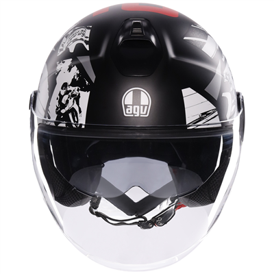 AGV Eteres History Matt Black / White / Red