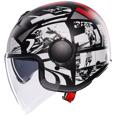 AGV Eteres History Matt Black / White / Red