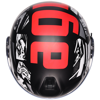 AGV Eteres History Matt Black / White / Red
