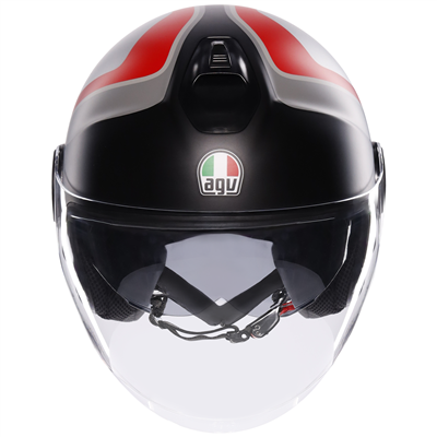 AGV Eteres Scaglieri Matt Grey / Red