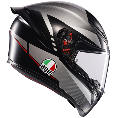 AGV K1-S Lap Matt Black / Grey / Red