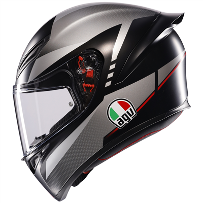 AGV K1-S Lap Matt Black / Grey / Red