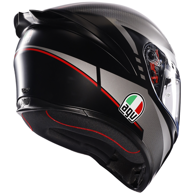 AGV K1-S Lap Matt Black / Grey / Red