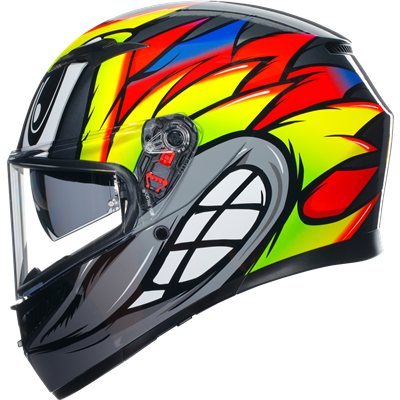 AGV K3 Birdy 2.0 ECE 22.06 Grey / Yellow / Red