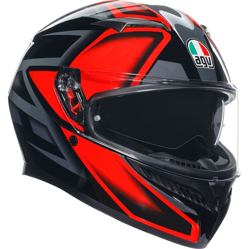 AGV K3 Compound ECE 22.06 Black / Red