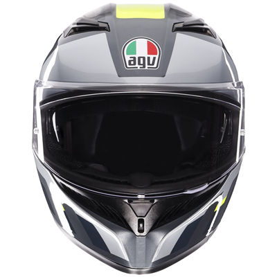 AGV K3 ECE 22.06 Shade Grey / Fluo Yellow