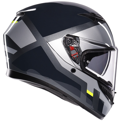 AGV K3 ECE 22.06 Shade Grey / Fluo Yellow