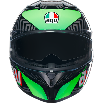 AGV K3 Kamaleon ECE 22.06 Black / Red / Green
