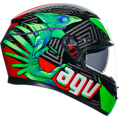 AGV K3 Kamaleon ECE 22.06 Black / Red / Green