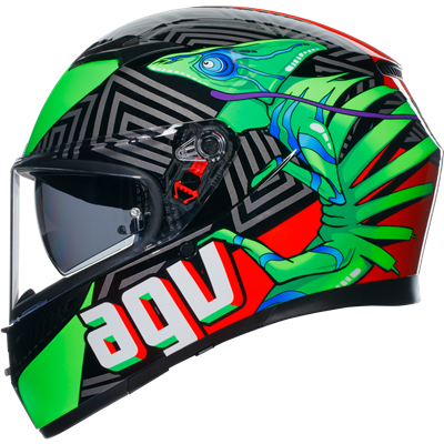 AGV K3 Kamaleon ECE 22.06 Black / Red / Green