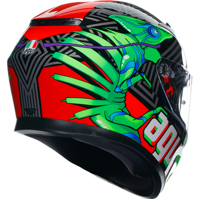 AGV K3 Kamaleon ECE 22.06 Black / Red / Green
