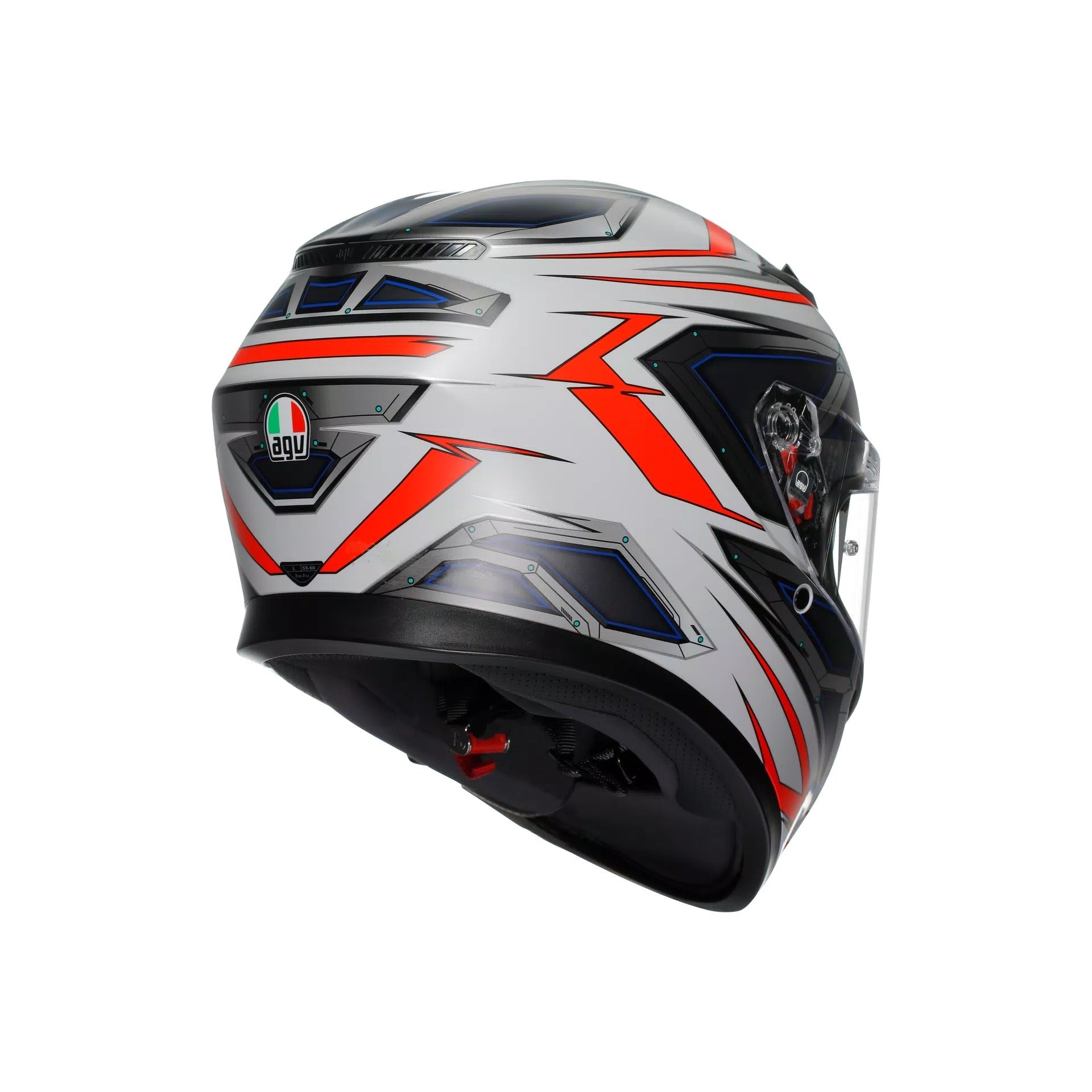 AGV K3 Space White / Fluo Red