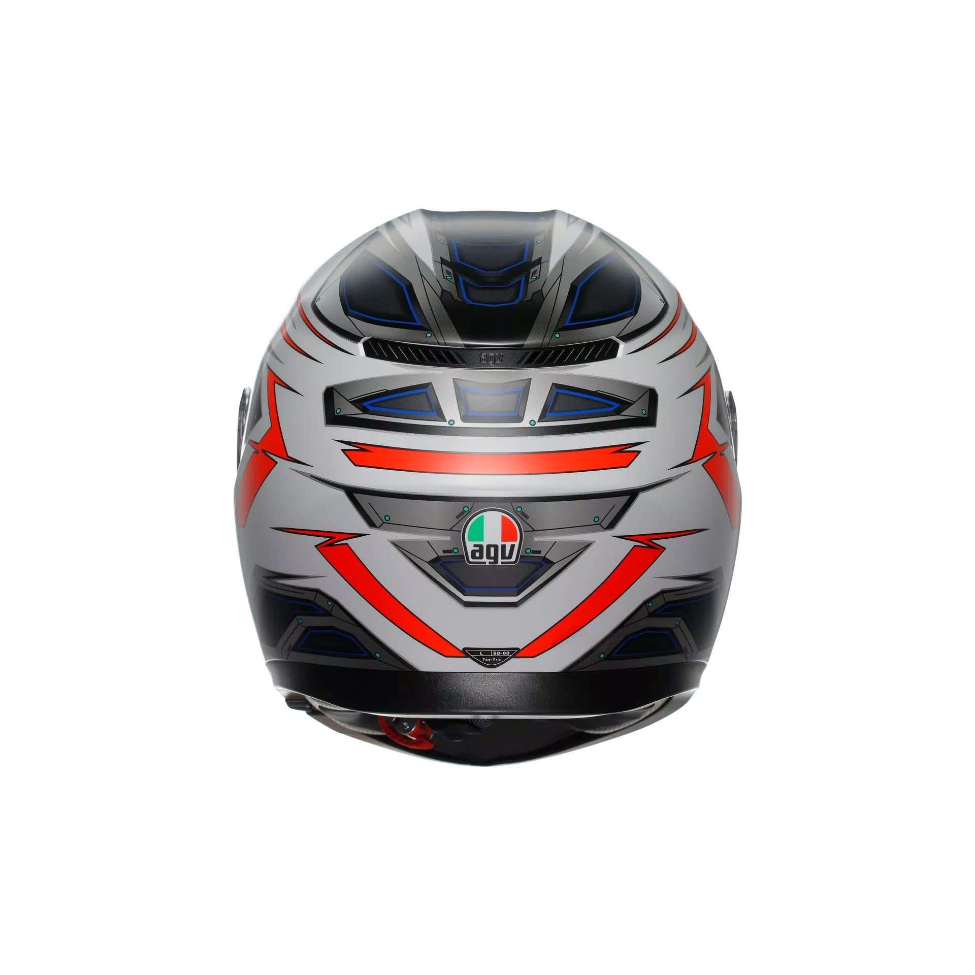 AGV K3 Space White / Fluo Red