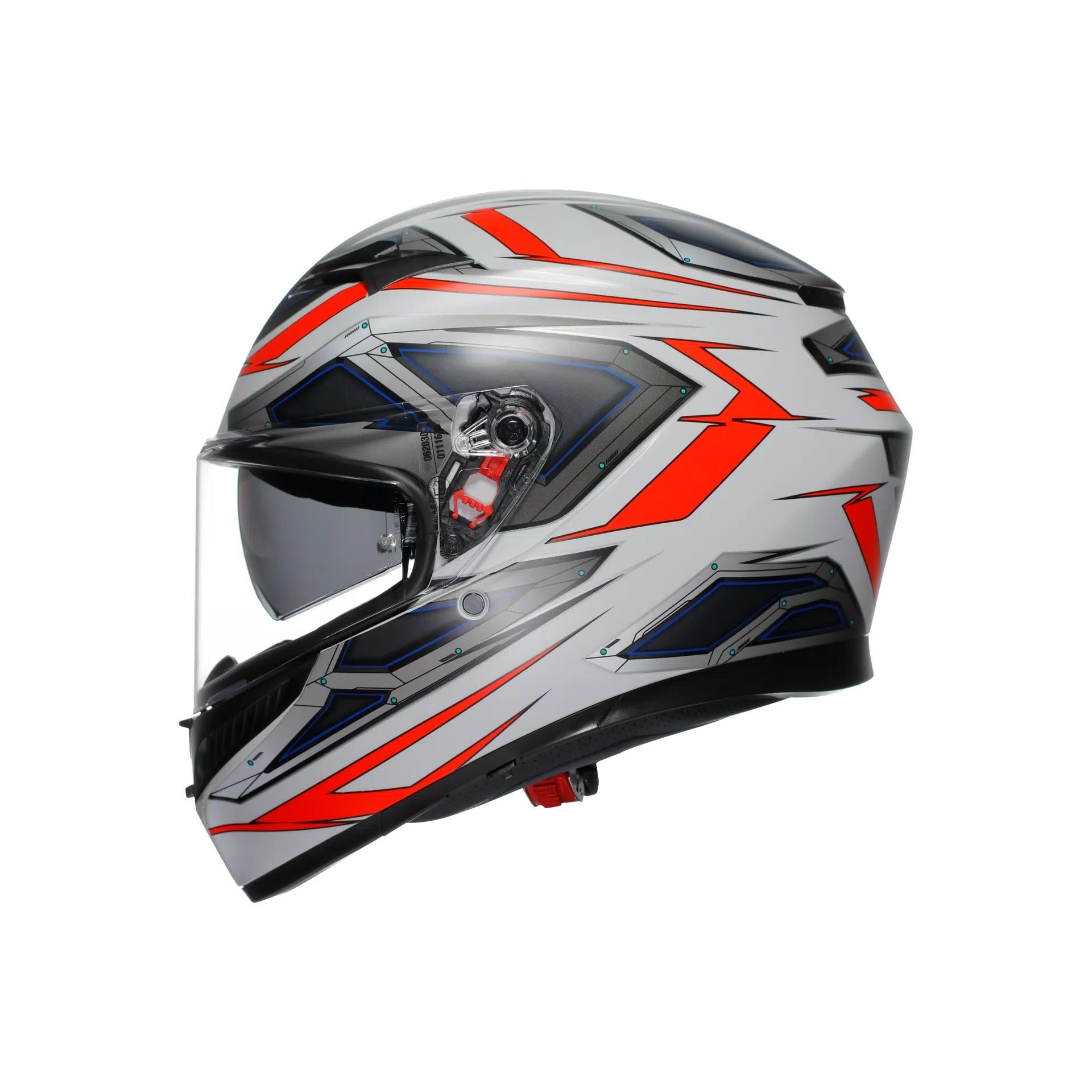 AGV K3 Space White / Fluo Red