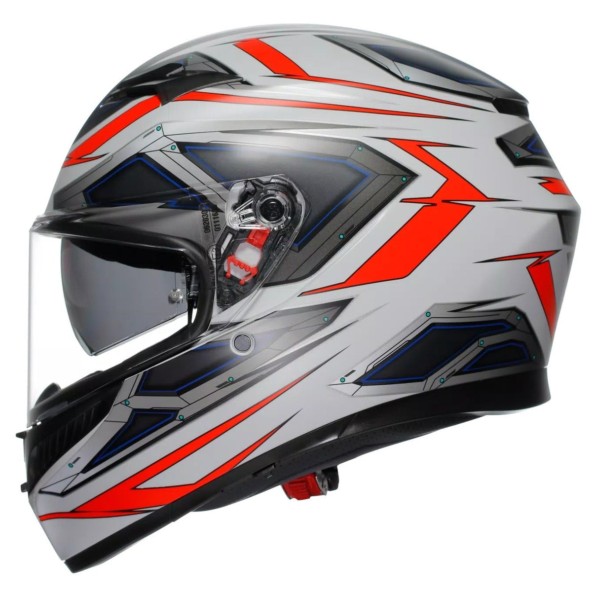 AGV K3 Space White / Fluo Red - additional product view 2