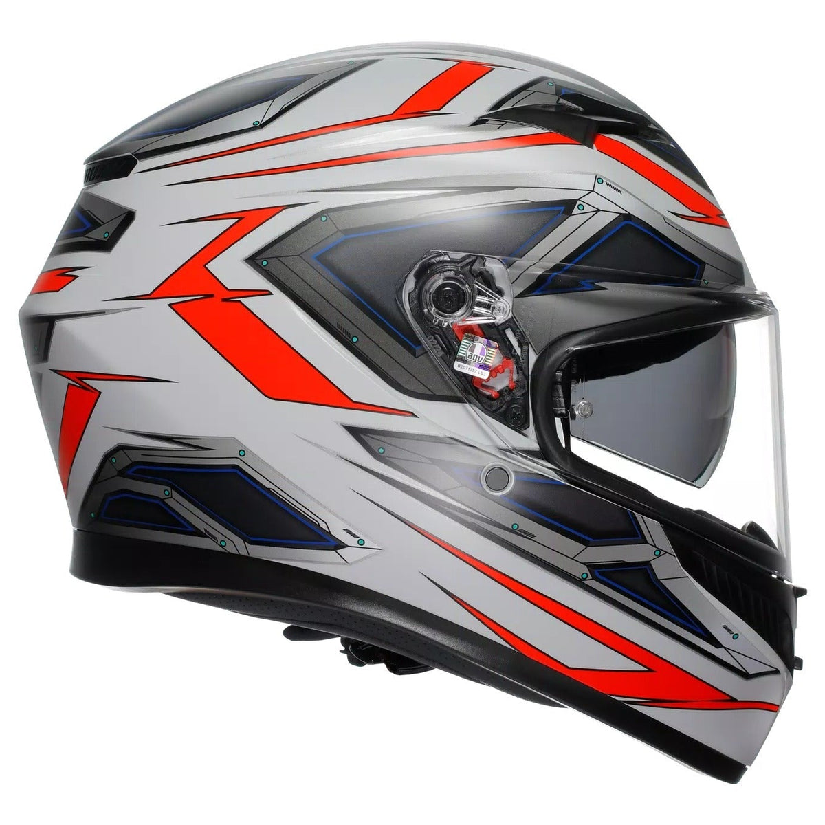 AGV K3 Space White / Fluo Red - additional product view 3