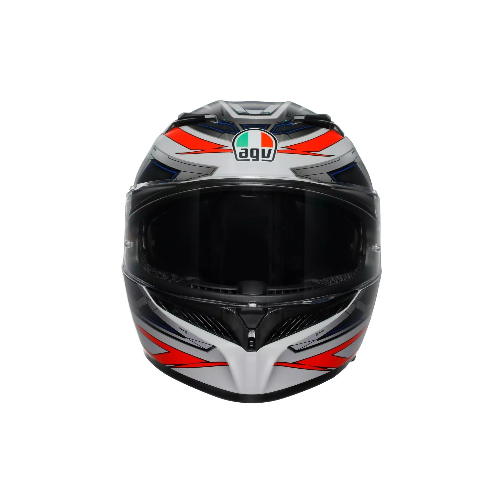 AGV K3 Space White / Fluo Red
