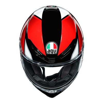 AGV K6 Hyphen Black / Red / White