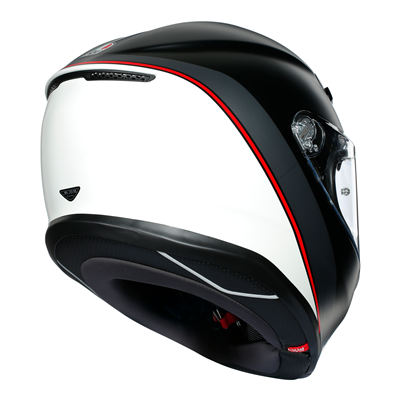 AGV K6 Minimal Pure Matt Black / White / Red