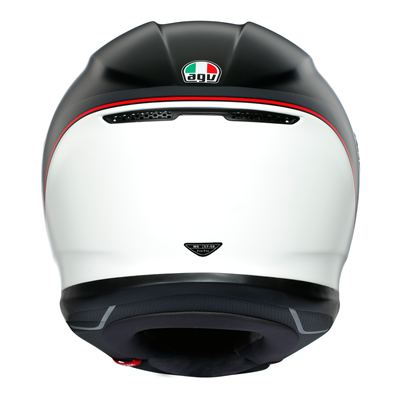 AGV K6 Minimal Pure Matt Black / White / Red