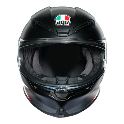AGV K6 Minimal Pure Matt Black / White / Red