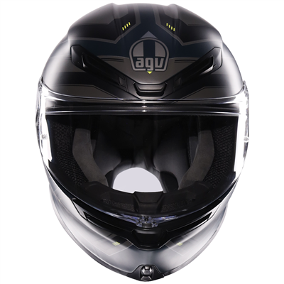 AGV K6-S Enhance Matt Grey / Fluo Yellow