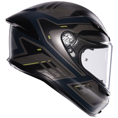 AGV K6-S Enhance Matt Grey / Fluo Yellow