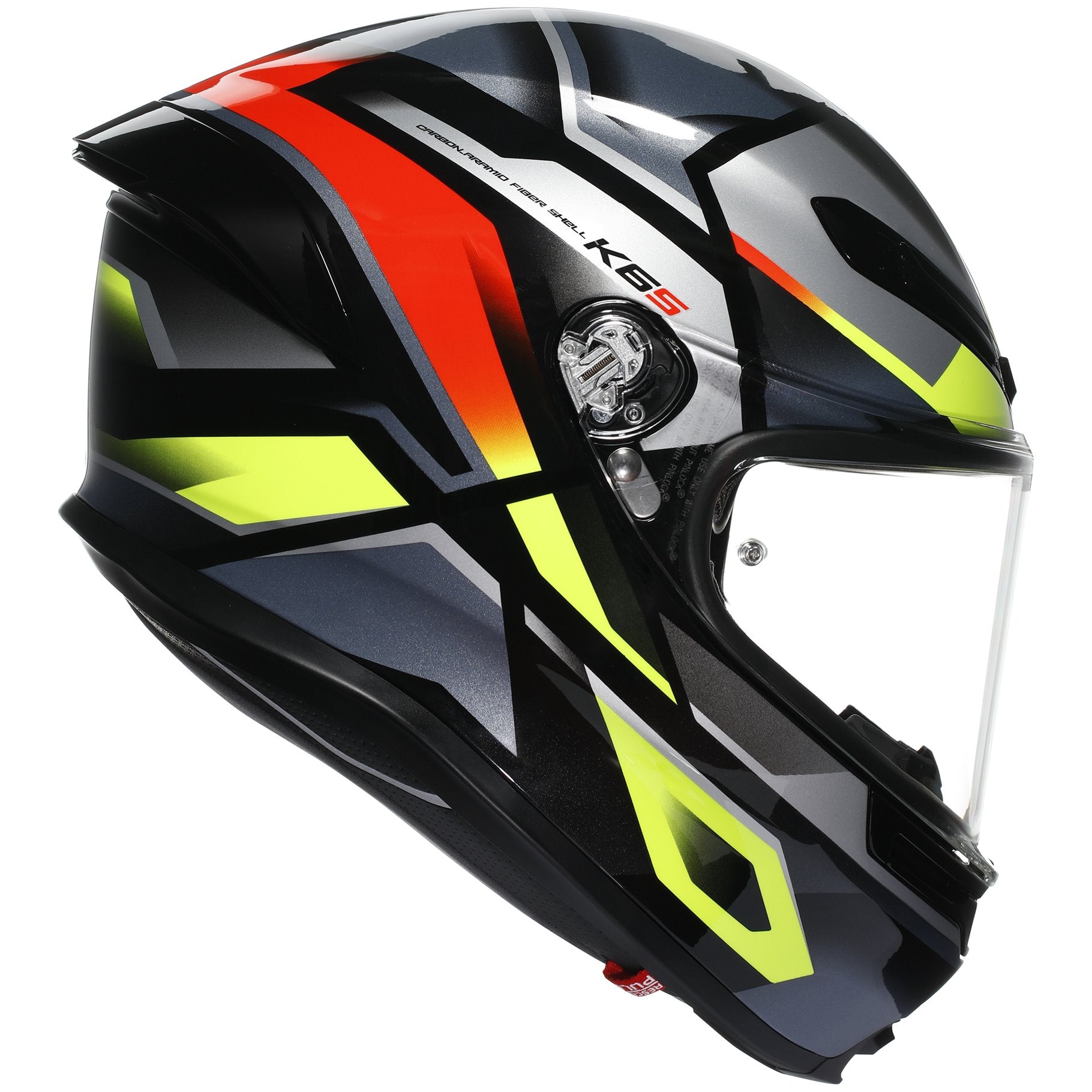 AGV K6-S Erazer Black / Red / Fluo Yellow