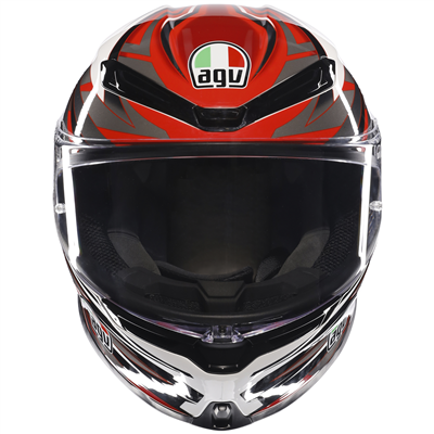 AGV K6-S Reeval White / Red / Grey