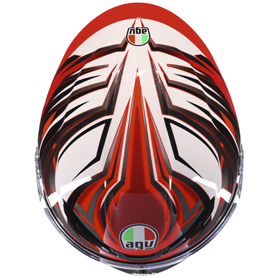 AGV K6-S Reeval White / Red / Grey