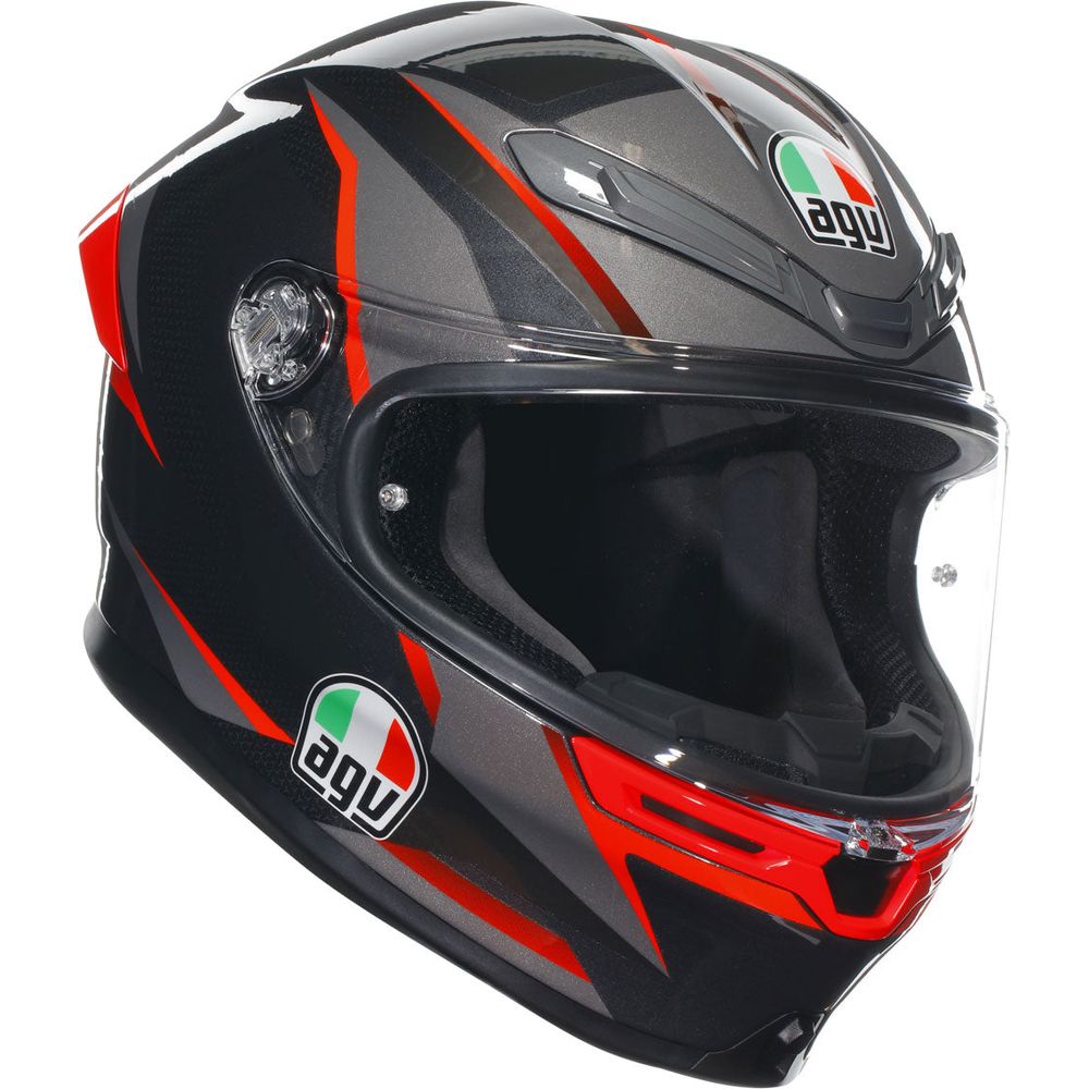 AGV K6-S Slashcut Black / Grey / Red