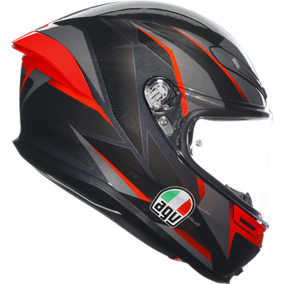 AGV K6-S Slashcut Black / Grey / Red