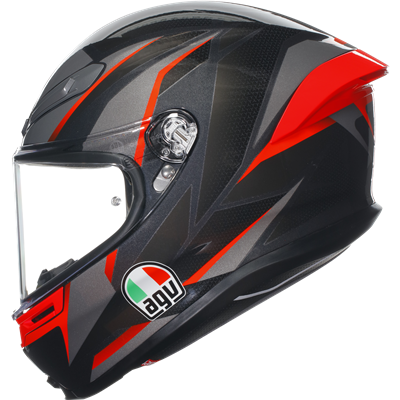 AGV K6-S Slashcut Black / Grey / Red