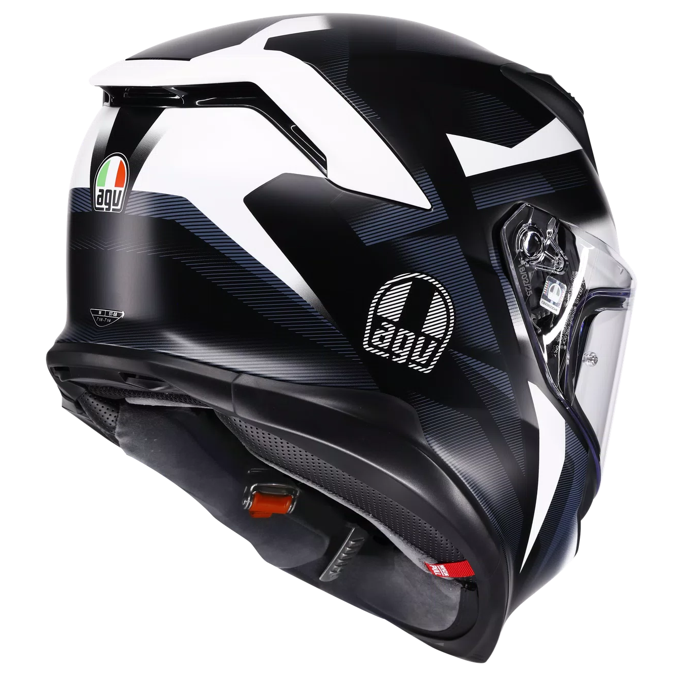 AGV K7 Glimpse Matt Black / White